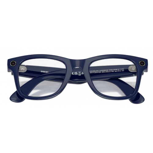 Умные очки Ray-Ban Meta* Wayfarer Gen 2 Shiny Cosmic Blue, Фотохромные линзы Clear to Sapphire Transitions (RW4012), размер M